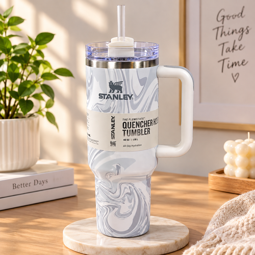 Stanley Quencher POLAR SWIRL Tumbler H2.0 Flowstate 40 oz