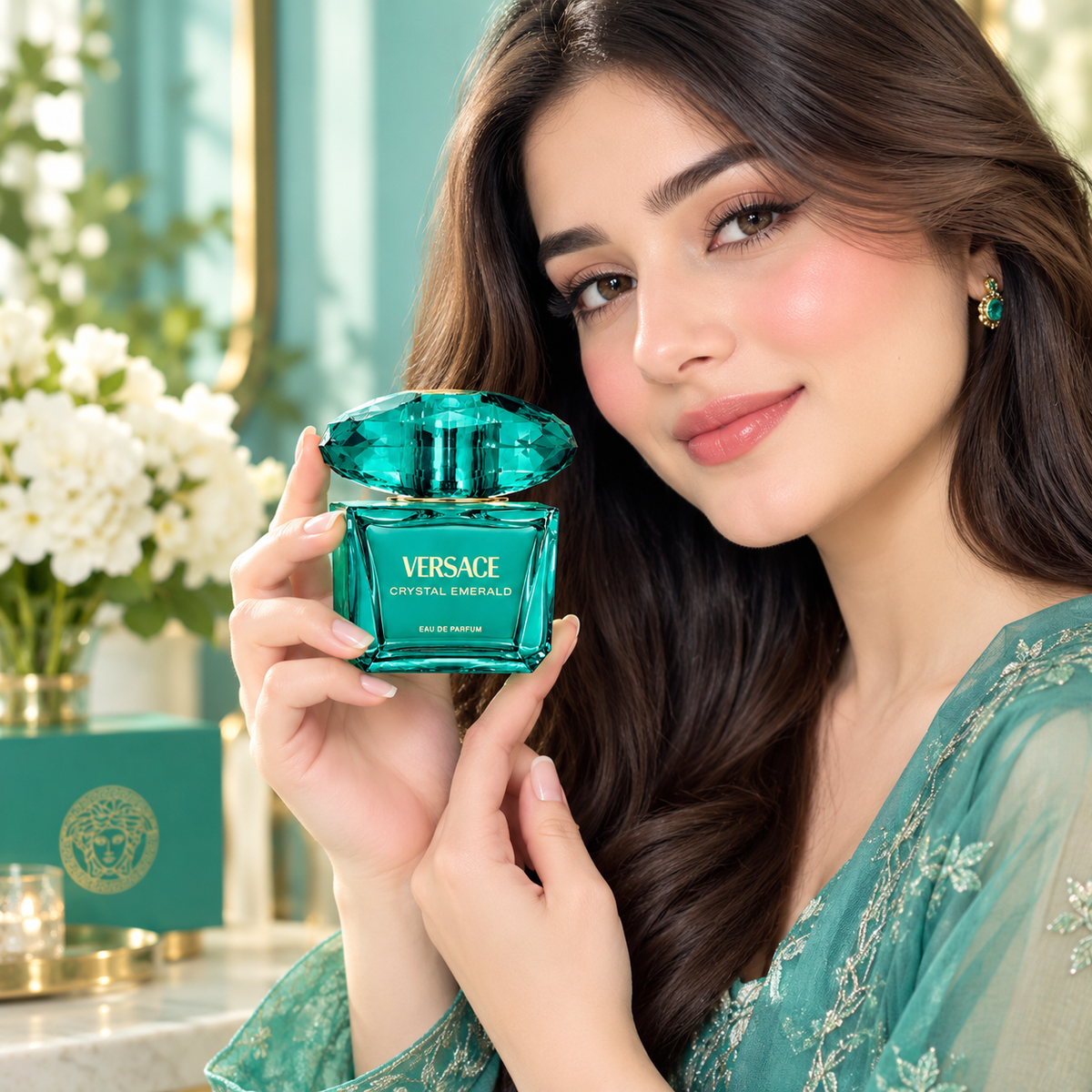Versace Crystal Emerald Eau De Parfum EDP 3.0 oz 90ml Women Perfume Spray