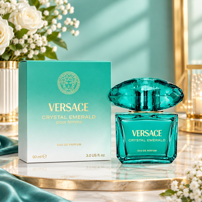 Versace Crystal Emerald Eau De Parfum EDP 3.0 oz 90ml Women Perfume Spray