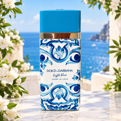 Dolce and Gabbana Light Blue Capri In Love EDP Spray for Women 3.4oz White