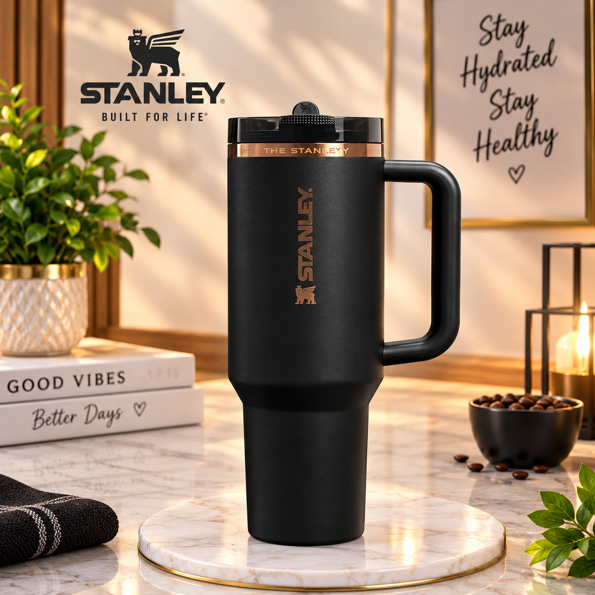 The Messi x Stanley Quencher ProTour Flip Straw Tumbler | 40 OZ Limited Edition