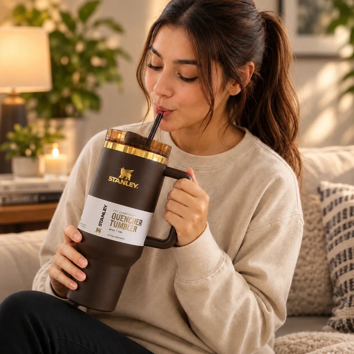 Stanley The Chocolate Gold Quencher H2.0 40 OZ Tumbler