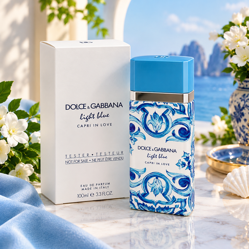 Dolce and Gabbana Light Blue Capri In Love EDP Spray for Women 3.4oz White