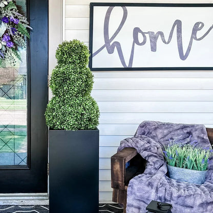 Adjustable Triple Artificial Boxwood Topiary