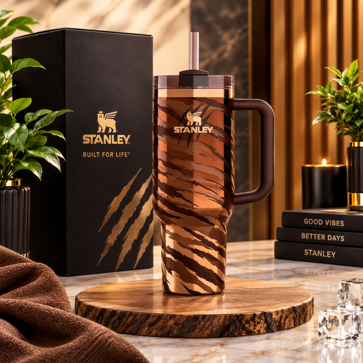 Stanley X Tyla Tyger Limited Edition Cup - Quencher H2.0 Flowstate Tumbler 40 oz