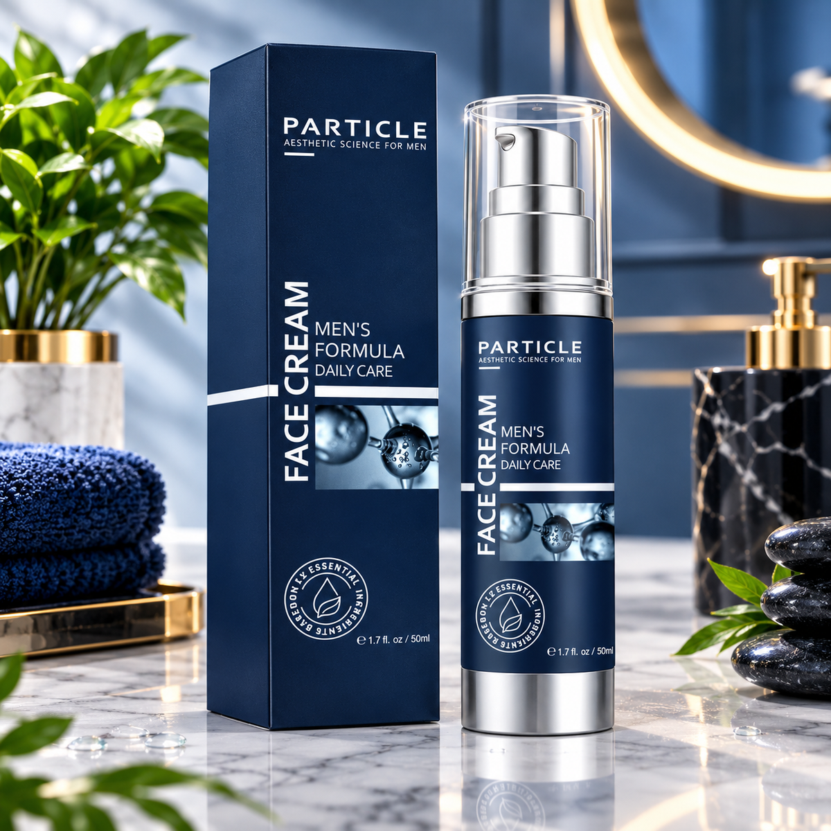 Particle Face Cream For Men 6 In 1 Anti Aging Cream Eye Bags Dark Spots