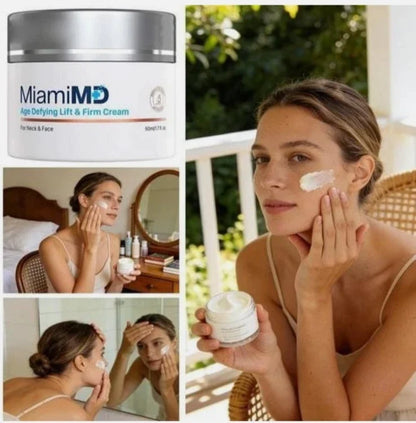 MiamiMD (Miami MD) Age Defying Lift & Firm Cream For Neck And Face - 50ml New