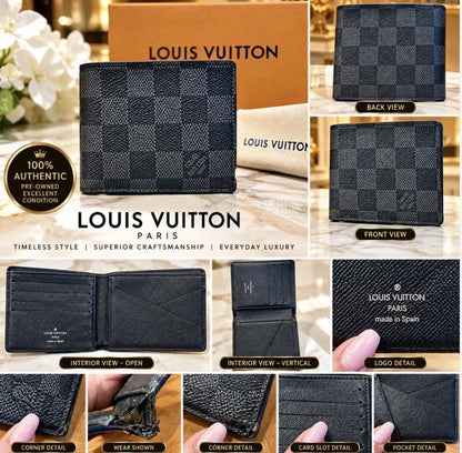 LV Damier Used Wallet Louis Vuitton Men's