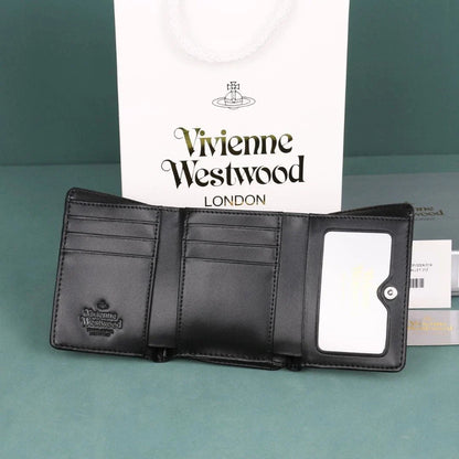 Vivienne Westwood Gamaguchi Trifold Wallet Color Black  New Fast Shipping