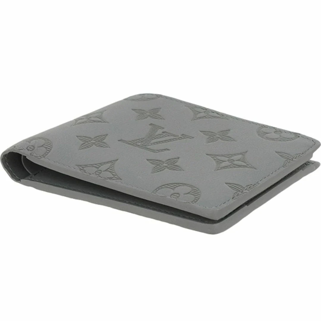 Louis Vuitton Portefeuille Multiple Monogram Shadow Anthracite Gray bifold wallet