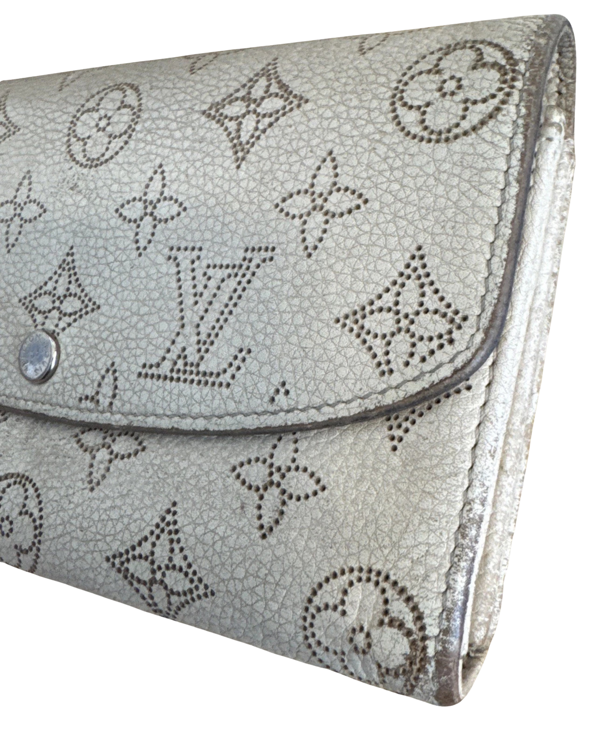Louis Vuitton Mahina Portefeuille Iris Leather Bifold Long Wallet