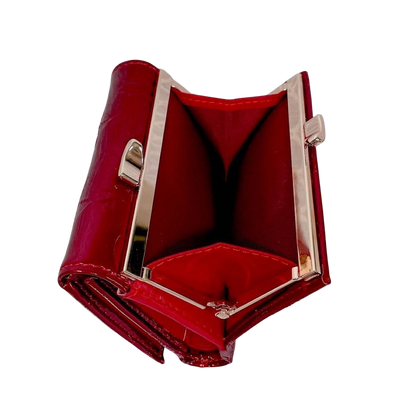 Vivienne Westwood Gamaguchi Trifold Wallet Color Red orb Enamel