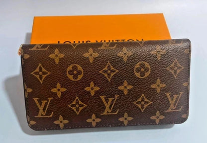 Louis Vuitton Monogram Canvas Zippy Zip Around Long Wallet Brown
