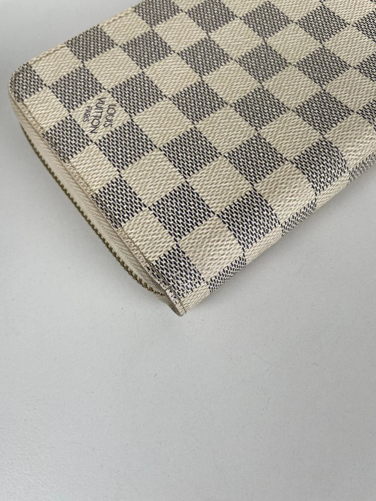 Louis Vuitton Zippy Wallet Damier Azur Canvas