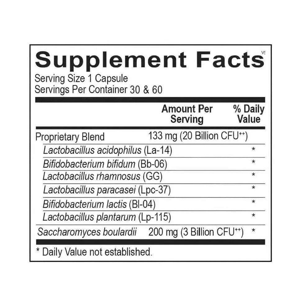 pack of 3 ORTHO BIOTIC 60 CAPSULES Digestive & Gut Wellness Support