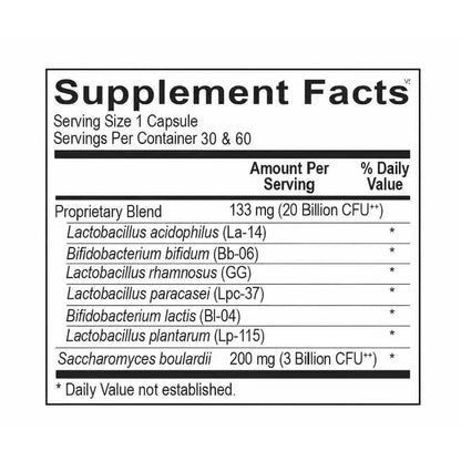 pack of 3 ORTHO BIOTIC 60 CAPSULES Digestive & Gut Wellness Support