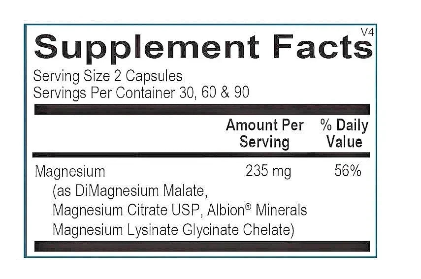 New Ortho Molecular Reacted Magnesium 120 Capsules