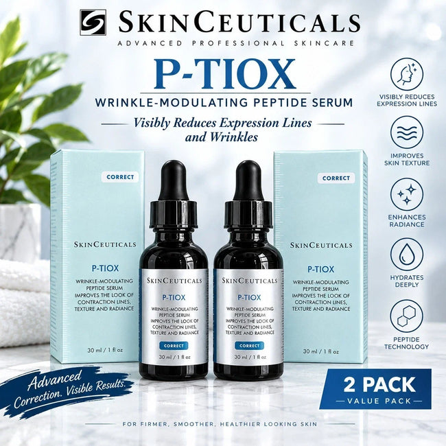 SkinCeuticals P-TIOX Peptide Serum 30ml 1oz Wrinkle Modulating 2Pack