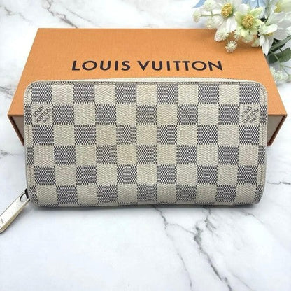 Louis Vuitton Zippy Wallet Damier Azur Canvas