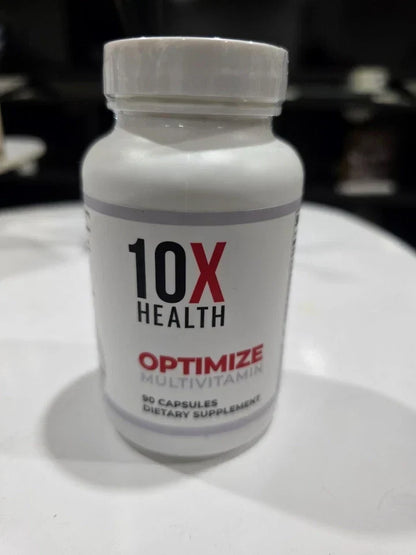 10X Health Optimize Methylated Multivitamin 90 Capsules free shipping.