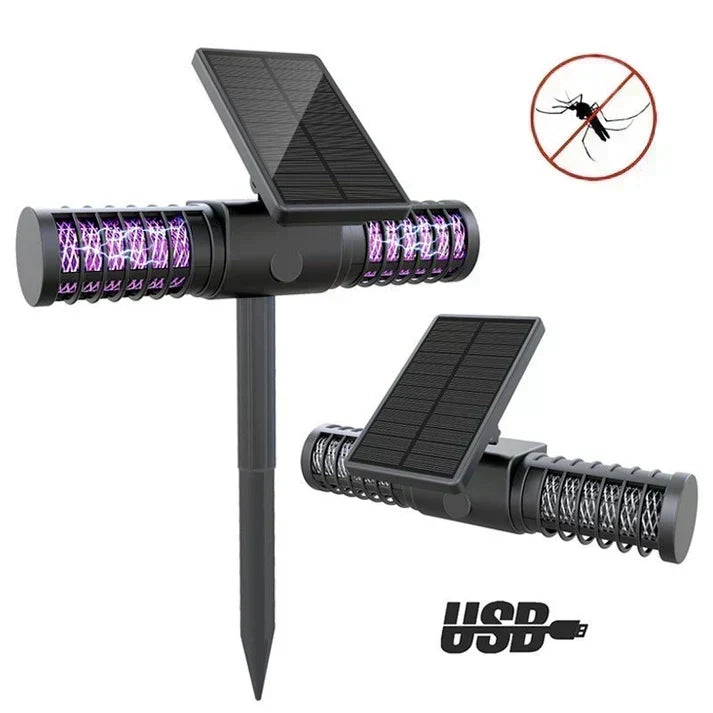 Solar Mosquito Killer Lamp Outdoor Ground Plug Mosquito Trap Lawn Lamp