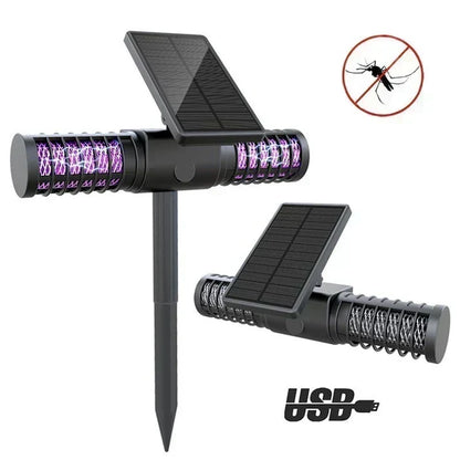 Solar Mosquito Killer Lamp Outdoor Ground Plug Mosquito Trap Lawn Lamp